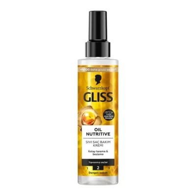 Gliss Oil Nutritive Sıvı Saç Bakım Kremi