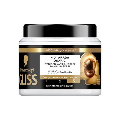 Gliss 4'ü 1 Arada Ultimate Repair Onarıcı Saç Bakım Maskesi